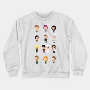 the Cast of Scott Pilgrim Crewneck Sweatshirt